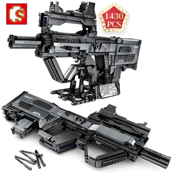 

SEMBO Technic Military Assault Rifle Building Blocks Wandering Earth Movie Assembly Bricks Toys Christmas Holiday Gift for Kids