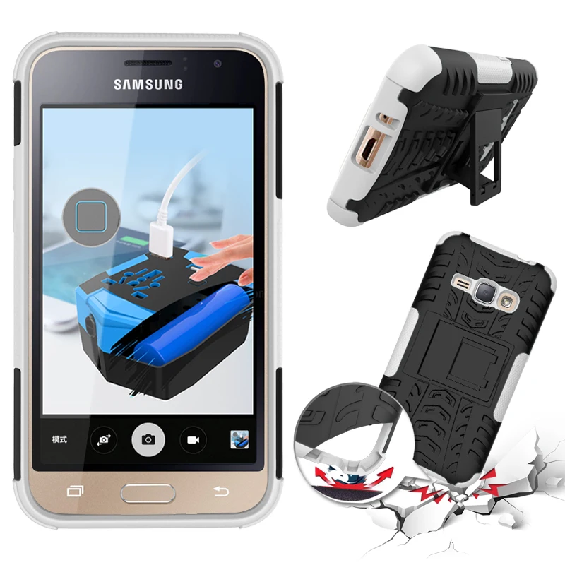 2 в 1 бронированный Стильный чехол для samsung Galaxy J1 /SM-J120 J1 Mini Prime J110, сверхпрочный чехол из поликарбоната+ силиконовые чехлы