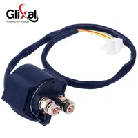 Glixal Starter Solenoid Relay for 139QMB 152QMI 157QMJ GY6 50cc 125cc 150cc Chinese ATV Scooter Moped Go Kart (11.8 inch-wire)