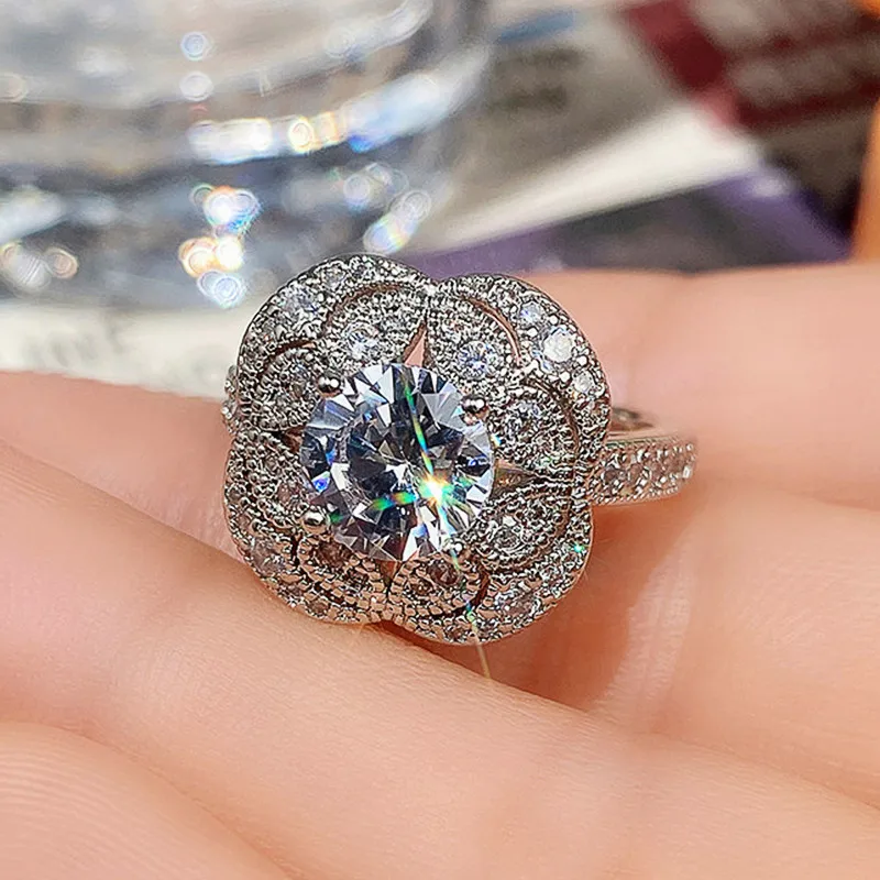 Diamond Blue Stone Big Size Classic Ring For Party wear. – OSR JEWELLERS
