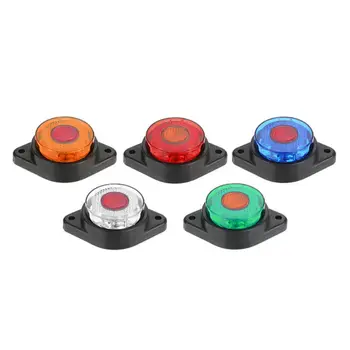 

5Pcs Round Side Marker 24V Lights 8 LED Small Cylindrical Side Light Trail 28GC