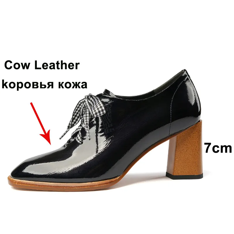Туфли лодочки женские из натуральной кожи на высоком каблуке размеры 34 41|Туфли| |