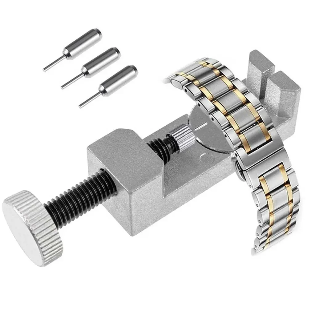 

Professional Watch Band & Bracelet Link Remover Adjustable with Metal 3 Pins Watch Repair Tools for Watchmaker