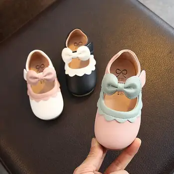 

Girls Leather Shoes Kids Flat Heel Girls Wedding Party Dress Princess Leather Shoes For Teens Girls Dance Sneakers Size 21-30