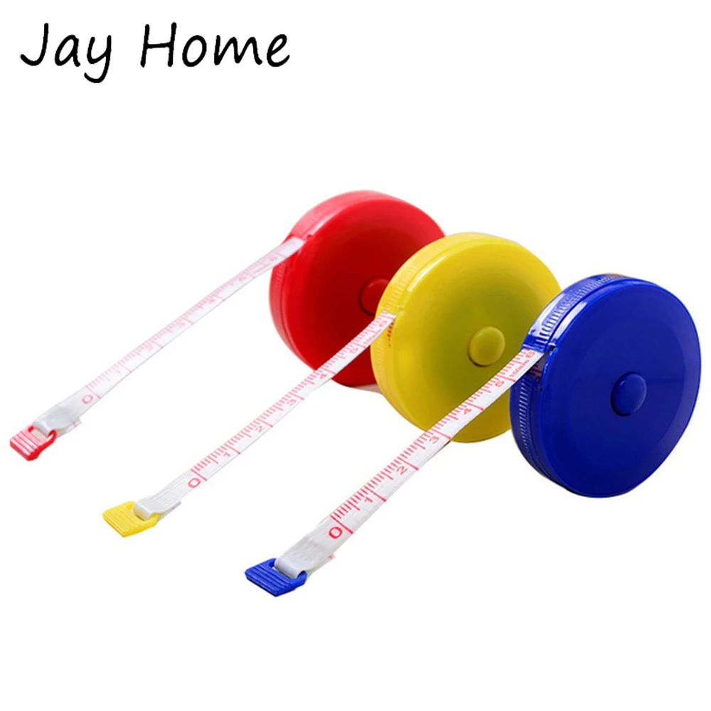 

150cm 60 Inch Tape Measure Push Button Tape Body Measuring Soft Retractable Ruler for Sewing Tailor Ruler Sewing Accessories