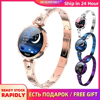 

Women Smart Watch For Android IOS Heart Rate Blood Pressure Sleeping Tracker Step Calories Counter IP67 Waterproof Color Screen