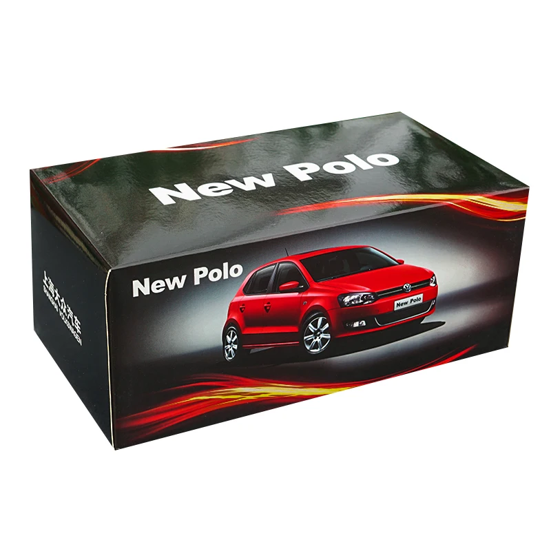Оригинальный авторизованный подлинный Сплав 1:18 Volkswagen New Polo 2013 Желтая модель