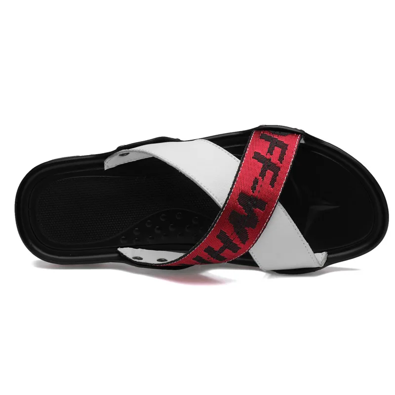 

Popular Brand Slipper Summer Outer Wear Korean-style Trend Men Sandals Wear-Resistant Anti-slip Handmade Cool Light Soft Sandals