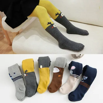 

Soft Cotton For Baby Girl Thicken Cartoon Animal Color Matching Leggings Pants Cute Breathable Stockings Child Pantyhose
