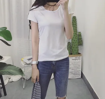 

2018 new Casual t shirt women Printing t-shirt Short Sleeves O-neck Loose t shirt Women Cotton