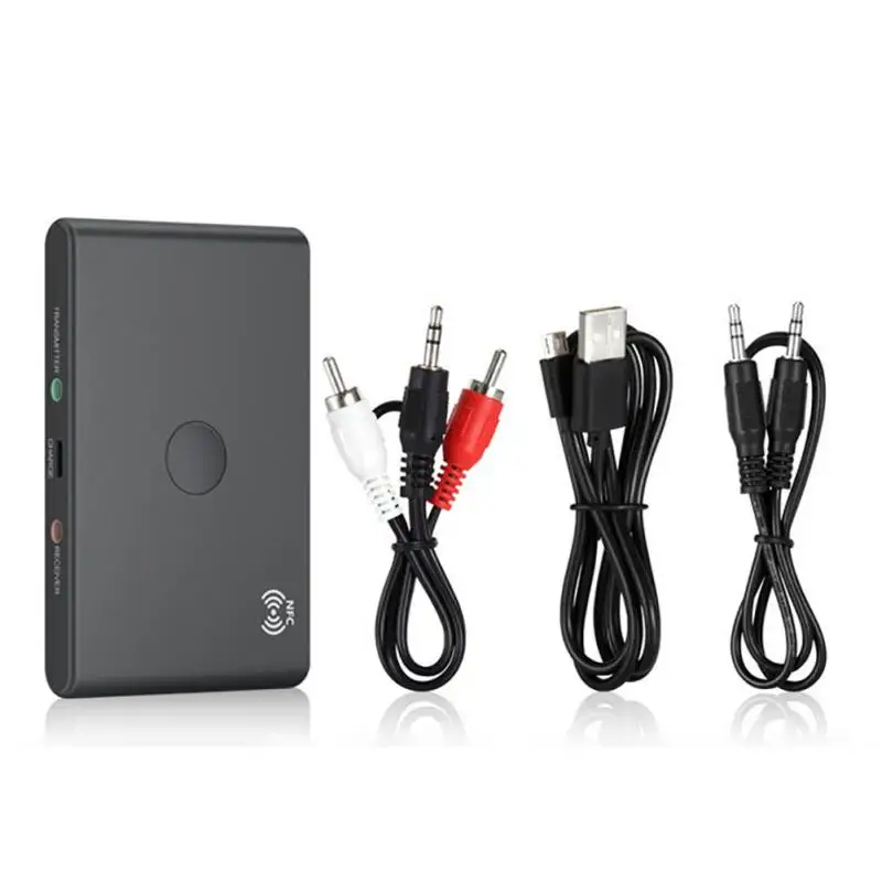 2 в 1 беспроводной Bluetooth передатчик приемник адаптер USB 3,5 мм стерео разъем Bluetooth 4,2 Аудио встроенный аккумулятор 400 мАч