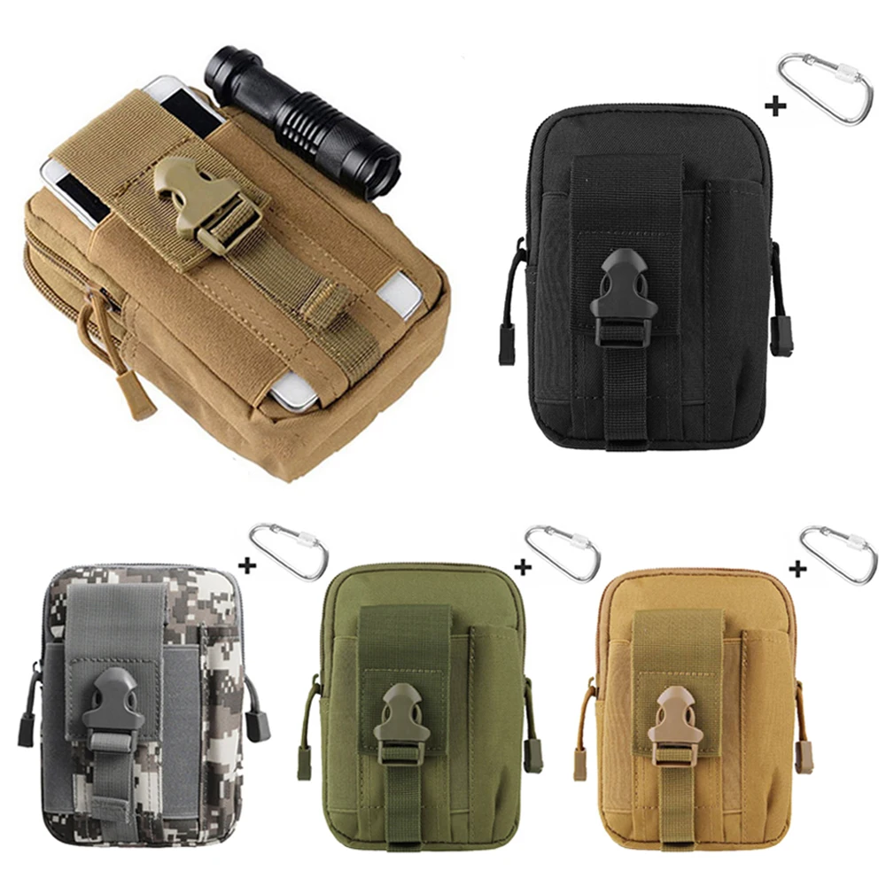 

6 Colors Tactical EDC Utility Gadget Waist Bag Cell Phone Waist Bag Pack Military Molle Pouch Belt Holster Hunting Gear