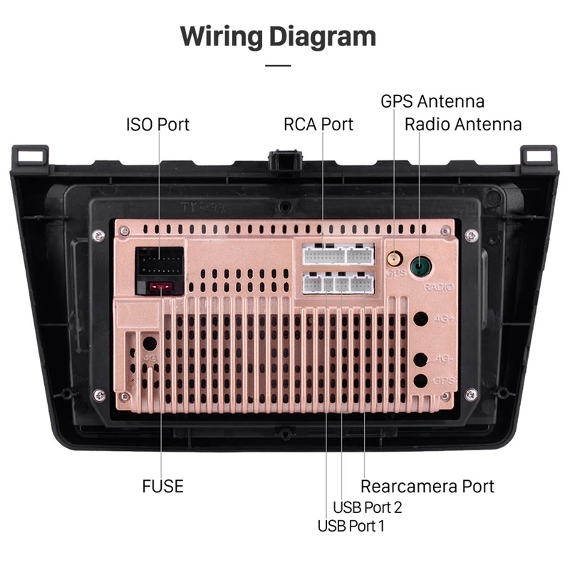 Discount Android 8.1 9 Inch 2DIN WIFI Bluetooth GPS Navigation Car Radio Multimedia Player Fit for 2008-2015 Mazda 6 Rui Wing 4