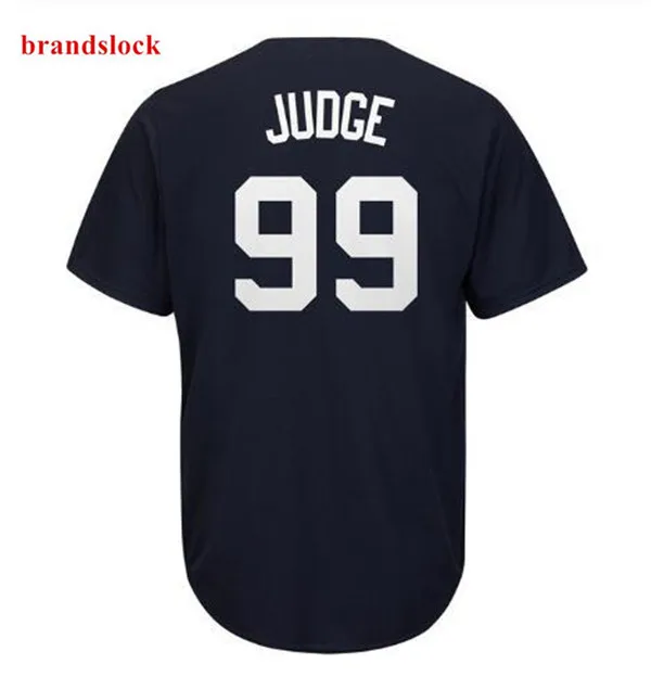 Нью-Йорк 99 Judge 24 Sanchez Джерси мужские бейсбольные майки белый серый - Цвет: Синий
