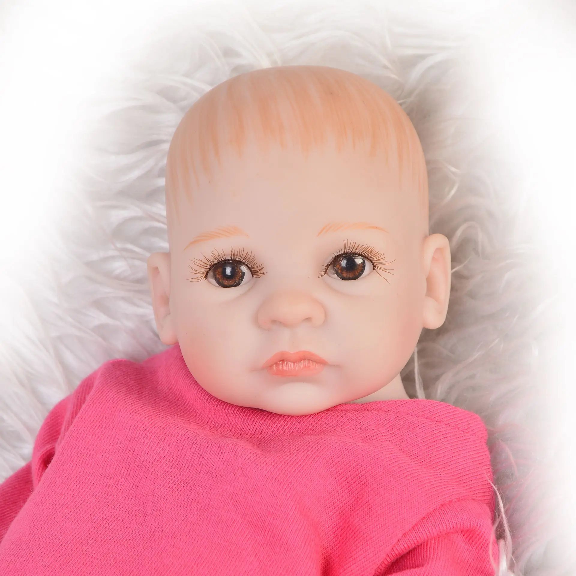 

Keiumi 11-Inch All Silica Gel Reborn Baby Doll Reborn Baby Eyes Eye-closed Model Infant Safe Non-toxic