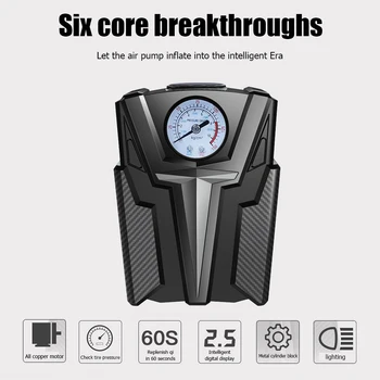 

12V Wired Air Pump Tire Inflator Portable Compressor 150PSI Digital Car Tyre Pump for Car ATV Bicycle Tires Balls