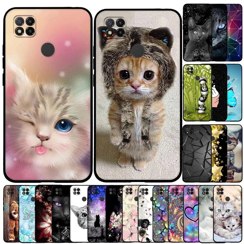 For Xiaomi Redmi 9C Cases Full Protection Soft Tpu Cute Back Cover On Bumper Hongmi Case Etui Phone Bags Shell Coque | Мобильные