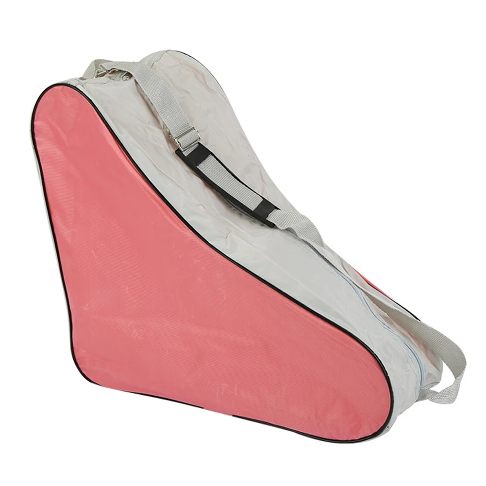 Park Durable Carry Case Sport Covers Adjustable Portable Shoulder Strap Roller Skating Bag Tear Resistant Triangle Handle - Цвет: Розовый