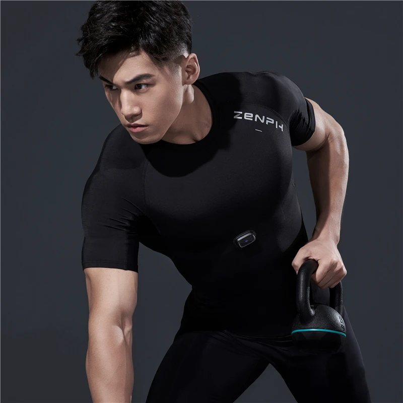Zenph умная спортивная одежда с круглым вырезом короткая футболка Eleeve Smart