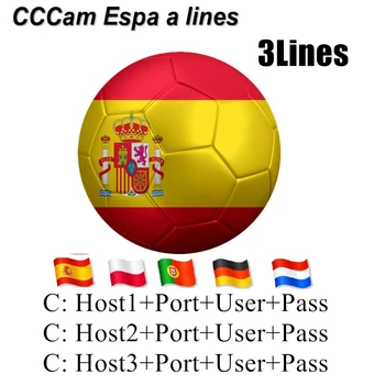 

12 months cccams 3 lines Spain cccams cline for 1 year europe portugal germany poland cccams in receptor satellite tv receiver