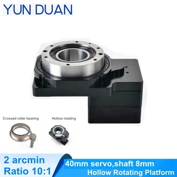 

Replace DD motor/cam divider 40mm servo motor 10:1 hollow rotating platform gearbox High precision 2arcmin bevel reducer