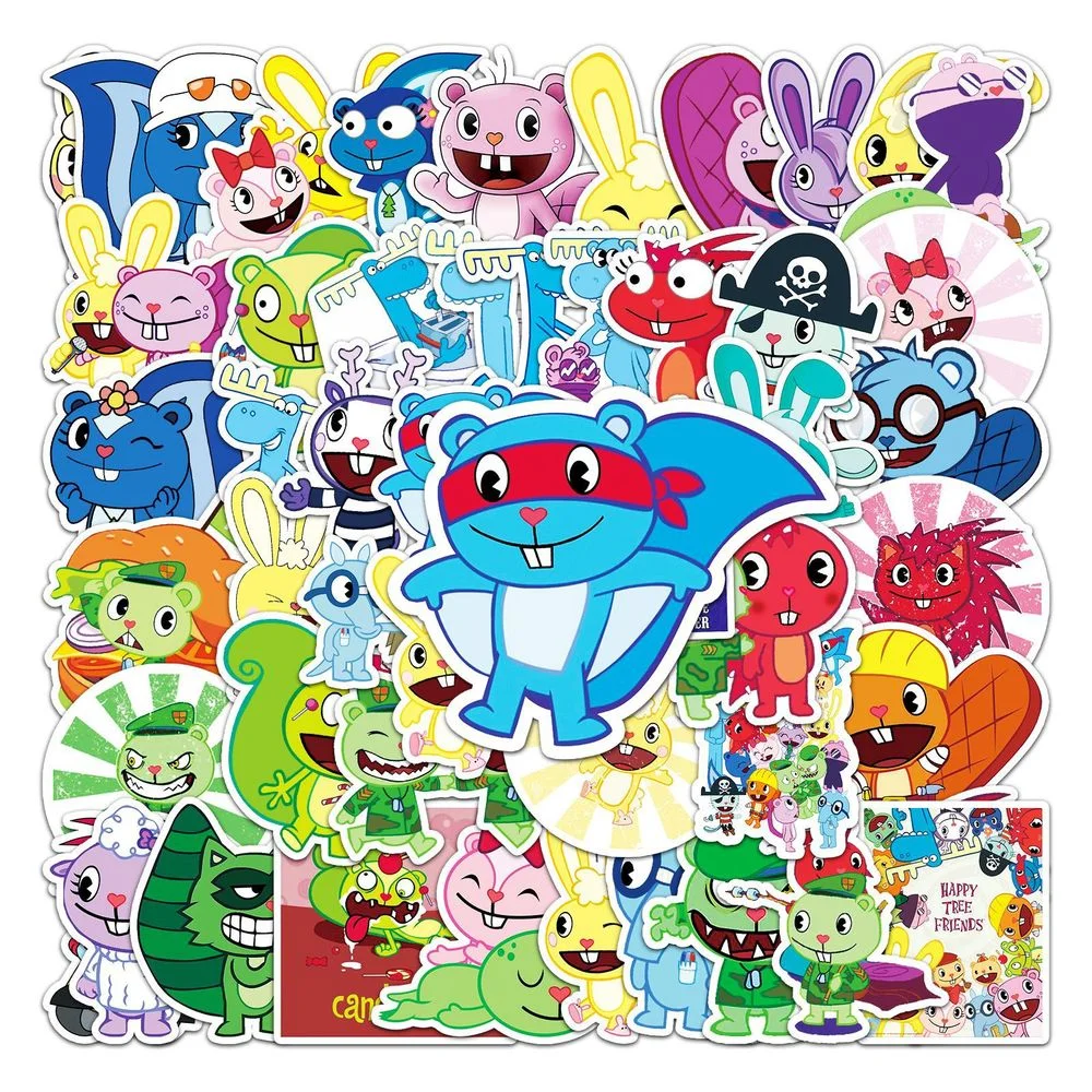 10/50PCS Happy Tree Friends Cute 2021 Cartoon Stickers for Car