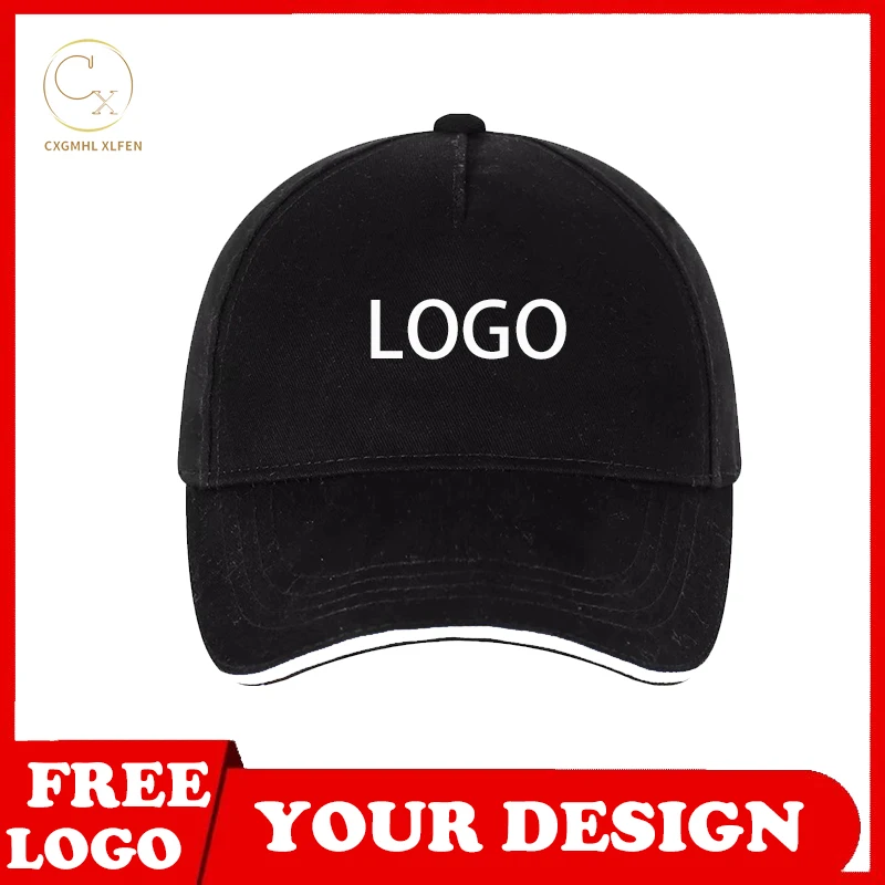 

Multicolor golf caps, baseball caps, peaked caps, sports sunshade, pure cotton, five-piece air holes, high-end custom logo hats