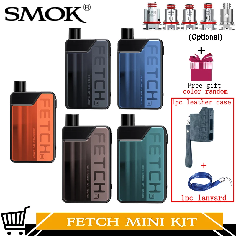 Бесплатный подарок набор SMOK Fetch Mini Pod 3 7 мл Catridge встроенный аккумулятор 1200 мА/ч