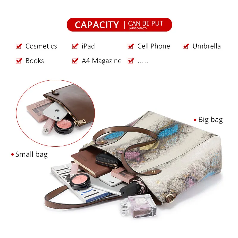Goedkoop Realer Vrouwen Tas Set Handtassen Vrouwelijke Schoudertas Portemonnee Pu Leer Luxe Designer 2019 Fashion Hoge Kwaliteit Messenger Bag Zachte
