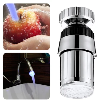 

Luminous Colorful Nozzle For Water Tap Water Sprayer Shining Led Head Light-Up Glow Kitchen Faucet Filter Bathroom Accessories
