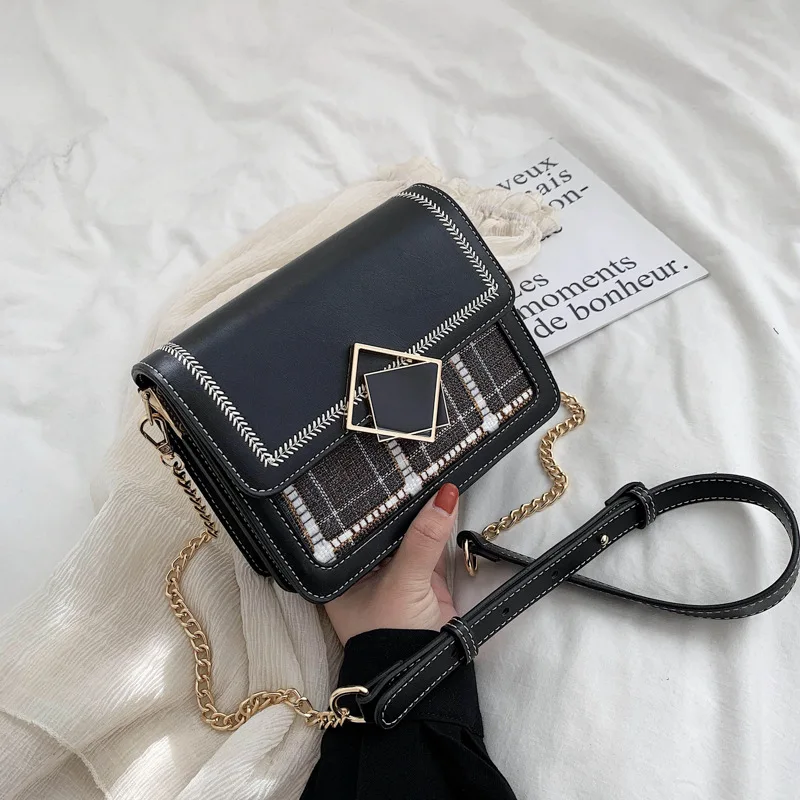 

Pu Artificial Leather Brand Designer High Grade Women's Shoulder Bag 2020 Simple Fashion Straddle Bag Luxury Women's Bag
