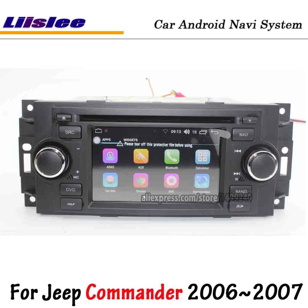 Discount Liislee Android 8.0UP For Jeep Commander 2006~2007 Car Radio Stereo Carplay Screen DVD GPS Navi Map Navigation Multimedia System 1