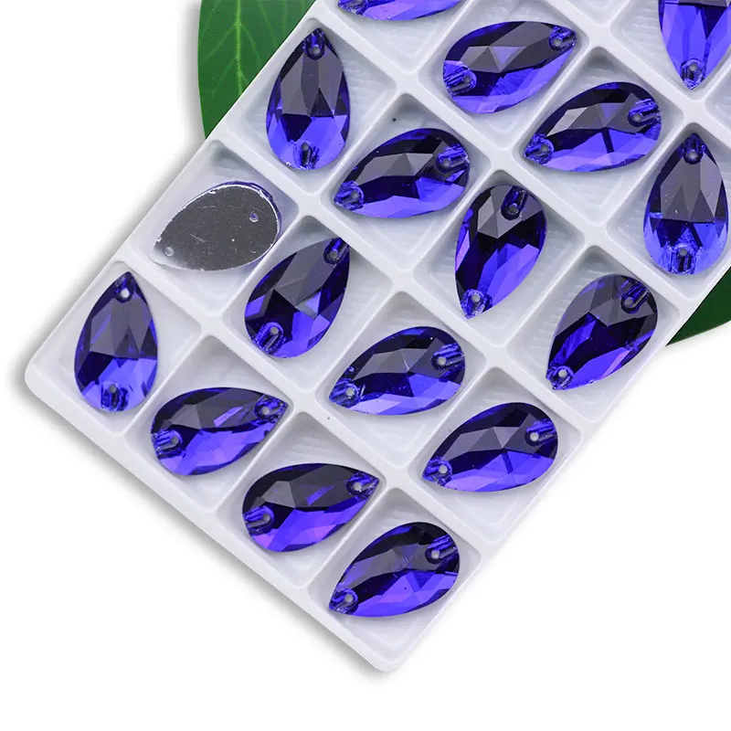 Versatile Sew-On Rhinestone Crystal Drops
