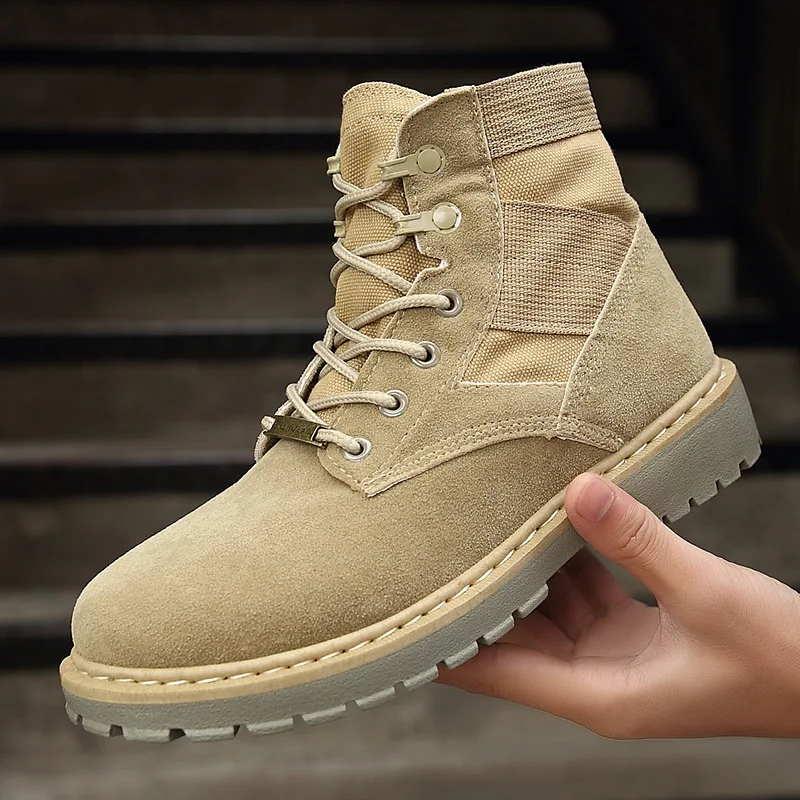

Men Winter Boots Leather Boot Shoes Man Flat Casual Boot Men's Boot