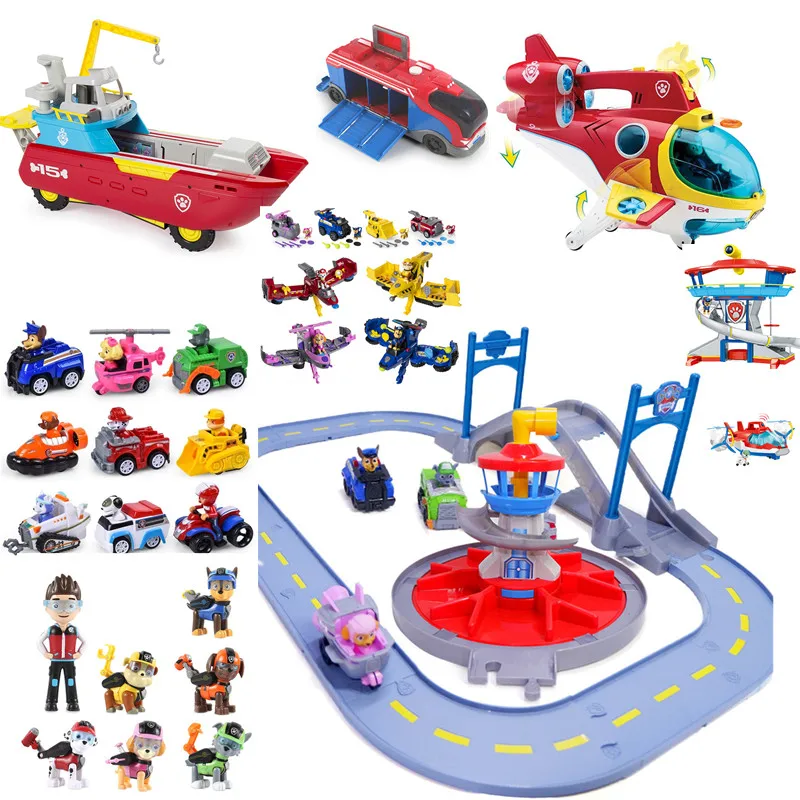 

Paw patrol search and rescue toy set action figure psi patrol dog anime figure patrol paw birthday Everest Pattrula Kanina bus r