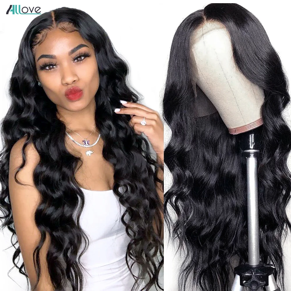 Hot Products! Allove HD Lace Frontal Wig 30 inch Body Wave Lace Front Wig Transparent Lace Front Human Hair Wigs For Women Brazilian Hair Wigs
