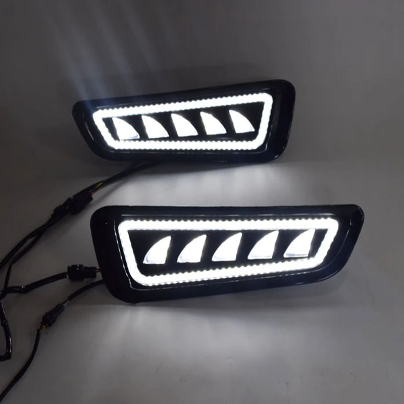  Car Styling Bright LED Daytime Running Lights for Ford F150 2018-2019 Waterproof Car DRL LED Fog Li - 4000534884272