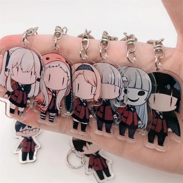 Anime Kakegurui Keychain Jabami Yumeko Yomozuki Runa Cosplay Accessories Key Chain Pendant Cartoon Badge - Key Chains - AliExpress