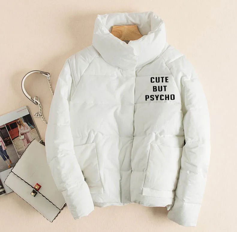 

cute Women Coat Oversize Harajuku Parkas Short Padded Casual Warm Jacket Striped Winter Clothing Stripe Splicing Fluffy Parka