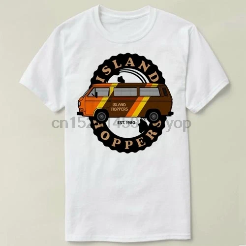 Island Hoppers Vanagon DIY Tee Men Clothes Short Sleeve Slim Fit T Shirt Cotton T-Shirt Casual Shirts Zl | Мужская одежда