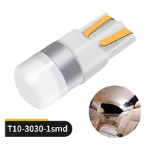 10 шт. автомобиль T10 светодиодный Canbus 3030 SMD T10 W5W светодиодный лампы 6000K чистый белый авто автомобиль купол двери лампа для чтения настольная лампа 12V автомобильный Стайлинг