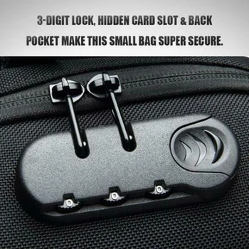 

Hot Anti-theft Backpack With 3-Digit Lock Shoulder Bag Waterproof for Mobile Phone Travel IE998