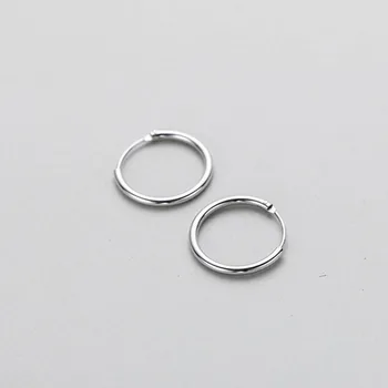 

Silver 925 Jewelry Sterling Silver Earrings Round Earrings Simple Fashion Button Women's Earrings Party Fashion Silver Earrings