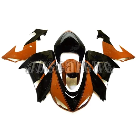 Полный набор обтекателей для Kawasaki ZX10R 2006 2007 ZX-10R 06 07 ABS пластик впрыска кузова мотоцикла эльф оранжевый черный Чехлы