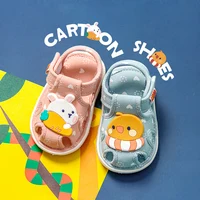 2023 baby shoes with sound cute bibi toddler shoes for kids cartoons boys sandals for girls bunny infantil slippers