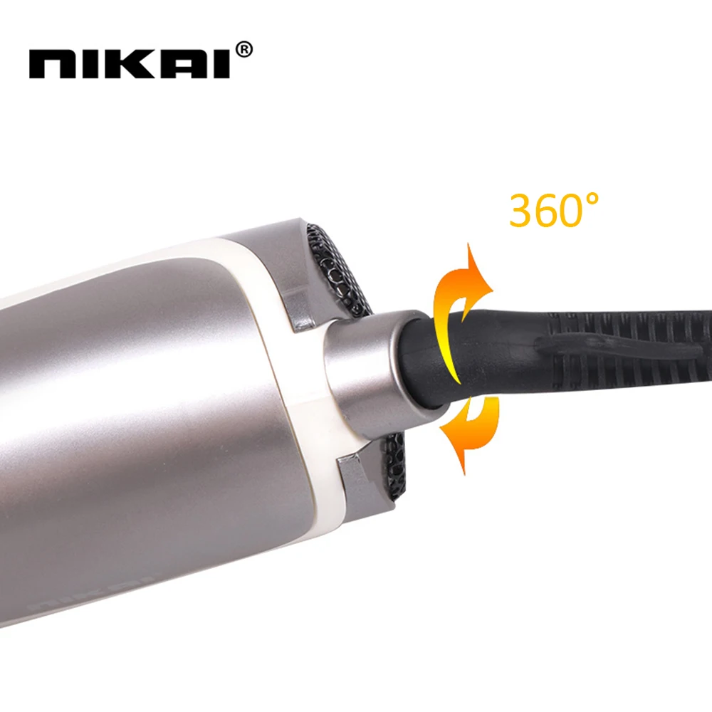 

NIKAI 4-in-1 Multi-functional Hot Air Comb Straightening Curling Tool Multi-functional Comb