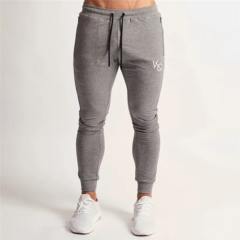 Cotton pocket zipper men s trousers street clothing casual pants jogger fashion men s fitness pants 5