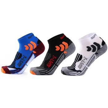 

Men Fitness Socks Multicolor Wicking Breathable Ankle Socks Outdoor Running Jogging Hiking Basketball 3 Pairs Pack