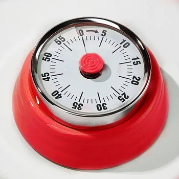 

Count Down Magnetic Bottom Practical Kitchen Timer Mechanical Clockwork Easy Operate Reminder Pointer Multi Use Cooking Portable