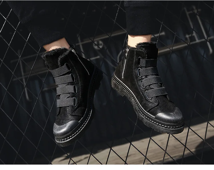 Male Shoes Adult Ankle Boots For Military Boots Plush Warm Men Boots Winter Shoes Men Sneakers Winter Boots Men Men Shoes 75